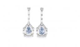 佳士得将于11月28日推出一对蓝色钻石 簇状耳环估价高达800万美元
